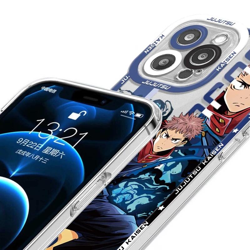 Чехол для телефона Аниме Jujutsu Kaisen Для iPhone 16 15 14 13 12 11 Pro Max X XR XS MAX SE20 8 7 Plus Mini Сатору Годжо Итадори Юдзи