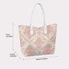 Elegant Floral Pattern Casual Tote Bag Ladies Daily Shoulder Handbag for Outdoor Shopping