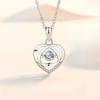 Love Heart-shaped Smart Necklace for Women, Beating Heart Eternal Heart Pendant Collarbone Chain