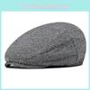Cotton Lattice Pattern Beret Hat For Men With Adjustable Casual Travel Outdoor