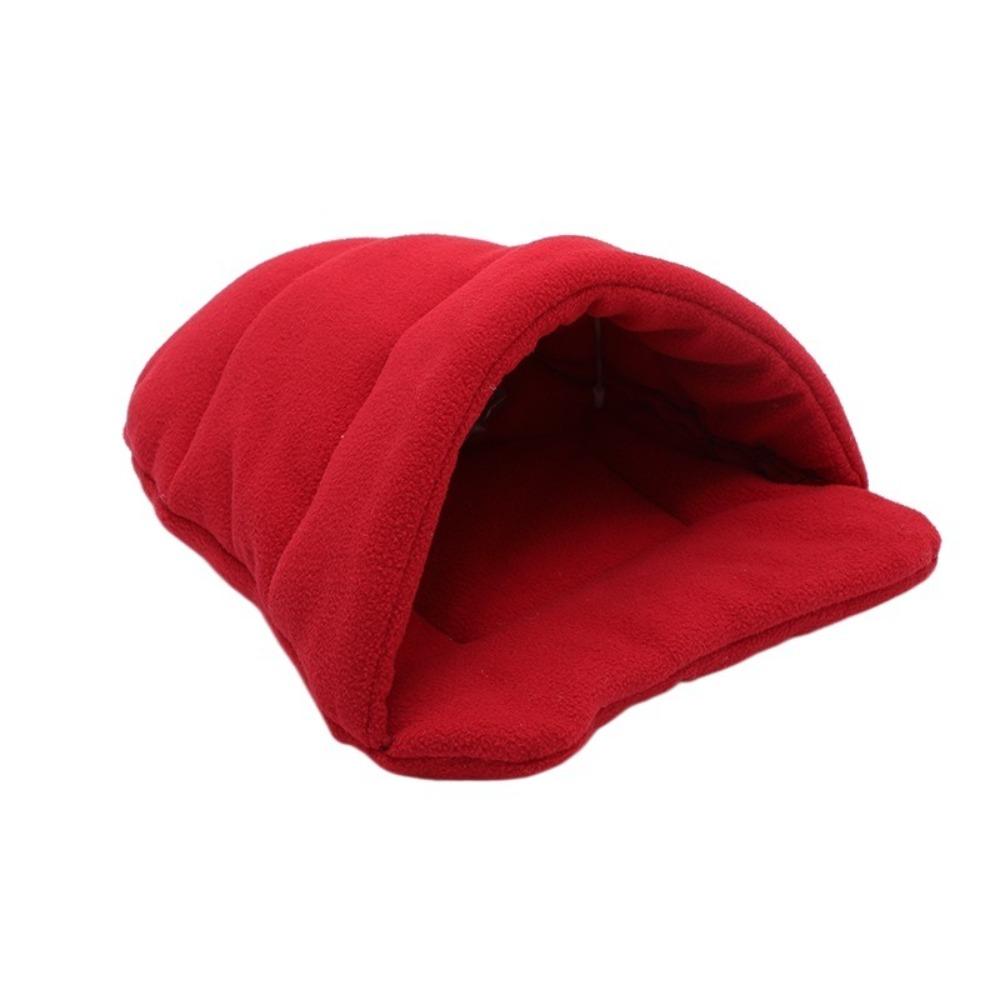 Fleece Pet Bed Sweat-absorbent Pet House Kitten Mat Sleeping Bag Small Pet