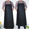 Oil-proof Kitchen Apron PU Leather Cooking Work Clothes New Catering Waiter Work Clothes  Unisex