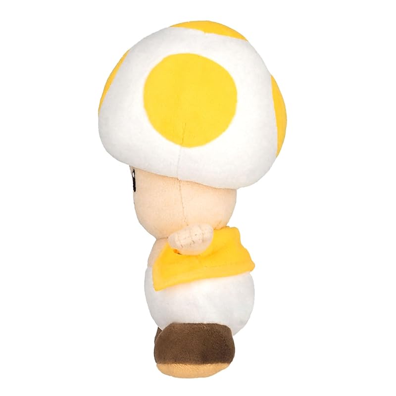 Sanei Boeki Super Mario ALL STAR COLLECTION Yellow Toad (S) W11 x D10 x H20cm Plush Toy AC32