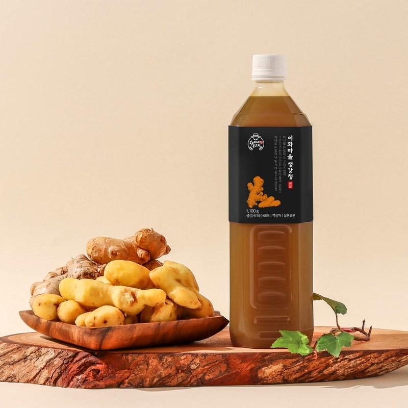 Упрямство Хвана, имбирный чай из деревни Ихва, имбирный чай Сосан, имбирный чай без сахара, бутылка 1100 мл