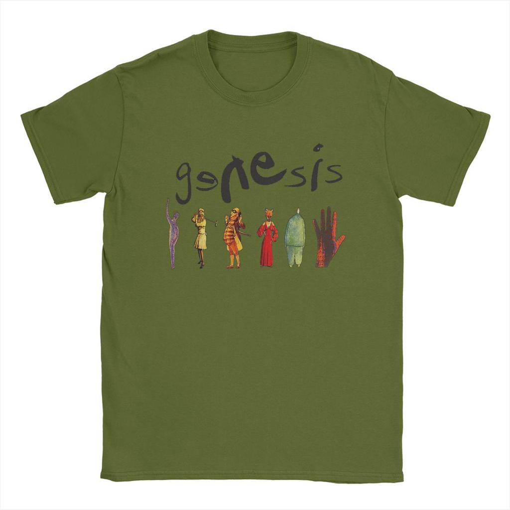 Genesis Band T Shirt for Men Cotton Creative T-Shirts Crewneck Tees Short Sleeve Tops 4XL 5XL