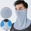Summer Face Scarves Face Cover Solid Color Sunscreen Face Scarf Breathable Neck Wrap Cover  Golf