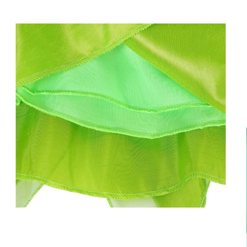 Rochie Tinker Bell for Kids, Set with Butterfly Headband and Wand, Tinker Bell and Peter Pan, Green, 150 cm (11-12 Years)