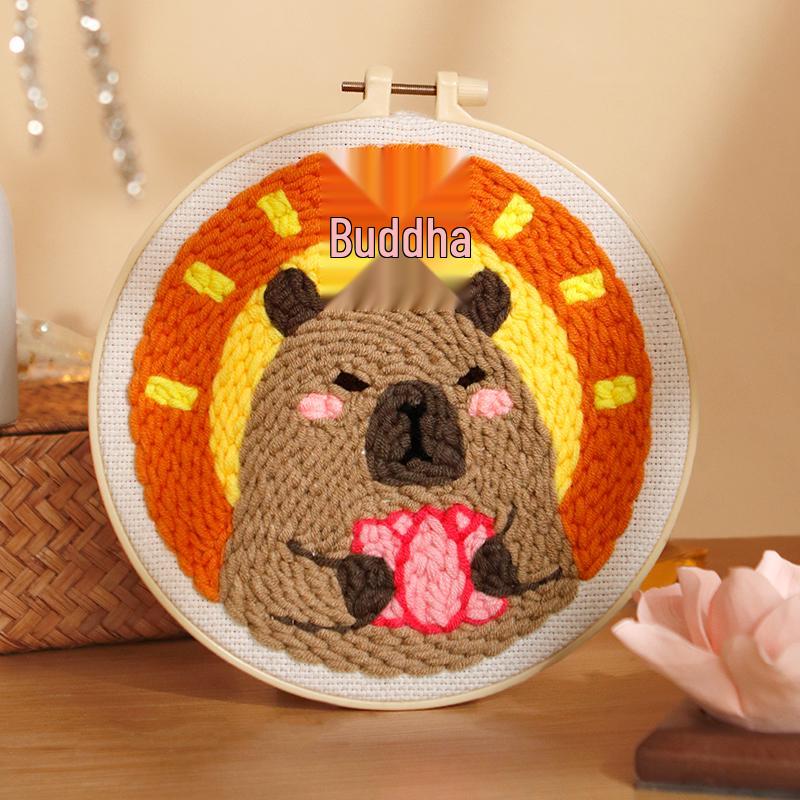 Набор для вышивания русской гладью своими руками: Набор шерстяной живописи "Орнамент для пары"