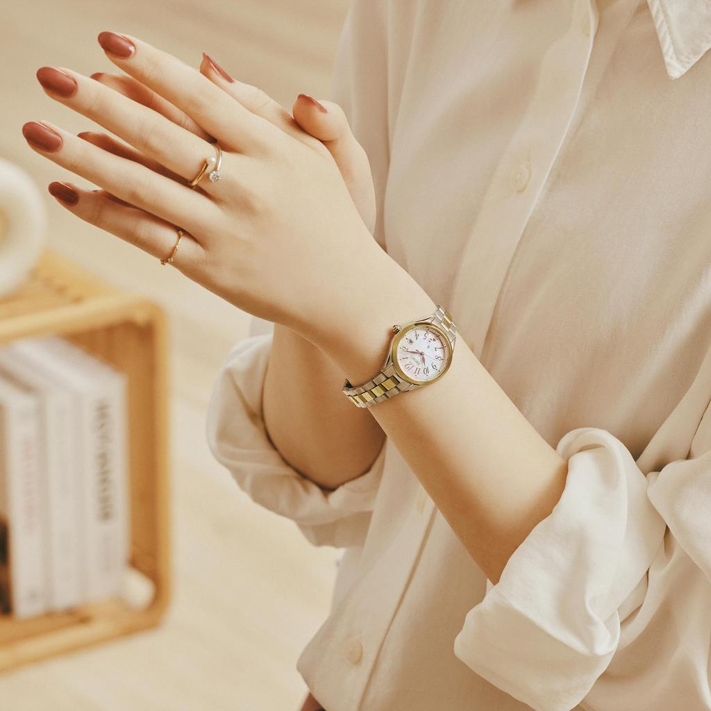 [Часы Seiko] Часы Rukia Grow 2025 SS Основная серия SSQW092 Женские Серебристые + Женское золото