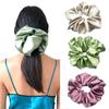 Oversized Scrunchies Rubber Hair Ties Elastic Hair Bands Girs Ponytail Hairstyle Smooth Satin Hair Rings For Women Accessories