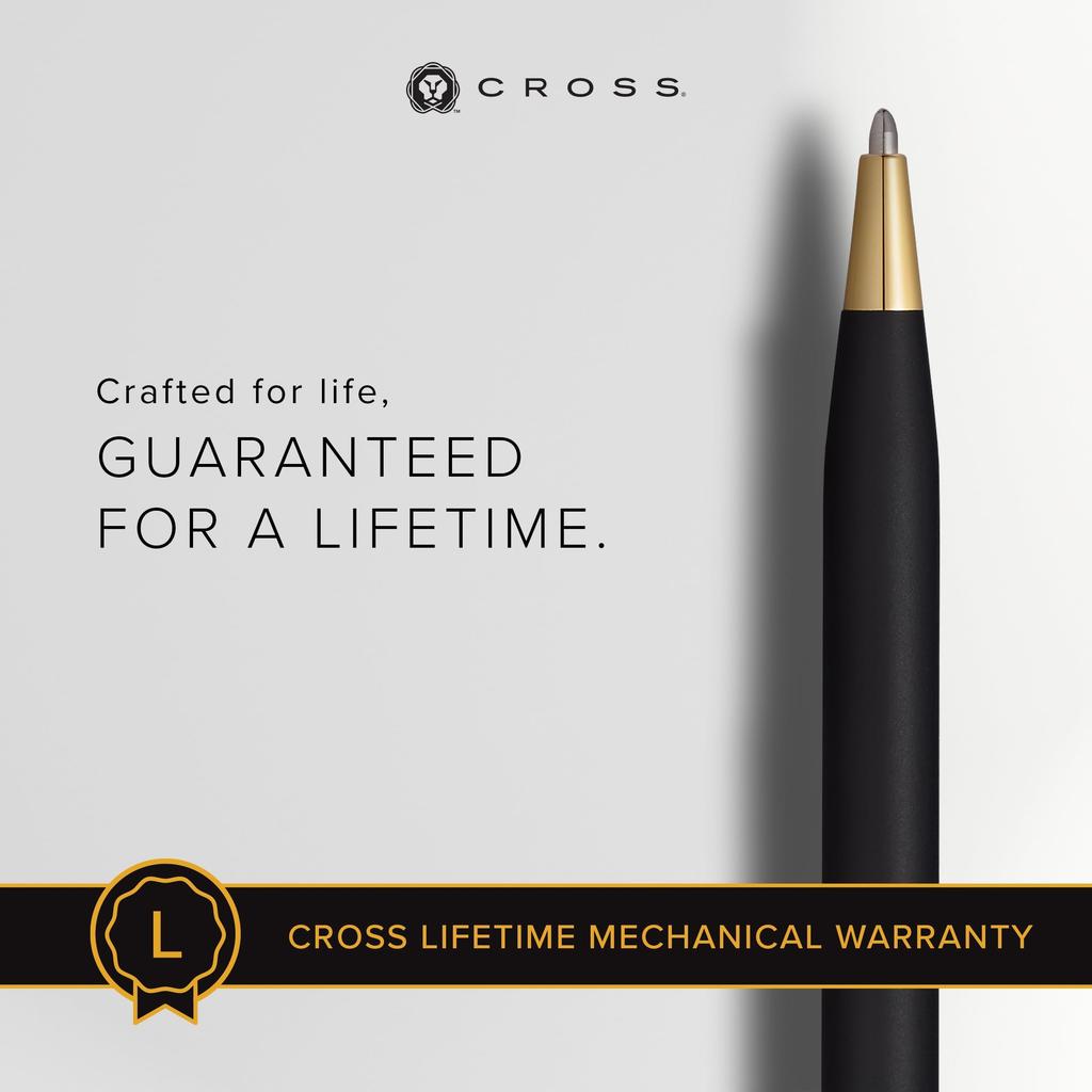 Cross Шариковая ручка Classic Century Classic Black в подарочной коробке премиум-класса Идеальный подарок на День или повышение, Перо, Отца