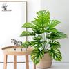 Nordic Style Turtle Back Bamboo Floor Plant – Black Patterned Pot – Ideal for Home, Hotel, Green Landscaping Decoration