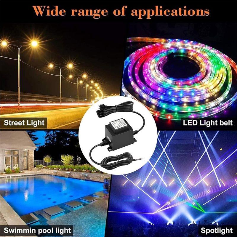 A25F-Outdoor Power Supply Transformer 24 V LED Transformer AC/AC 30 W IP68, 220 V To 24 V Power Supply With EU Plug