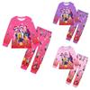 Kids Girls K-POP Rumi Zoey Mira Christmas Printed Casual Long Sleeves T-Shirt Pants Trousers Clothes Set
