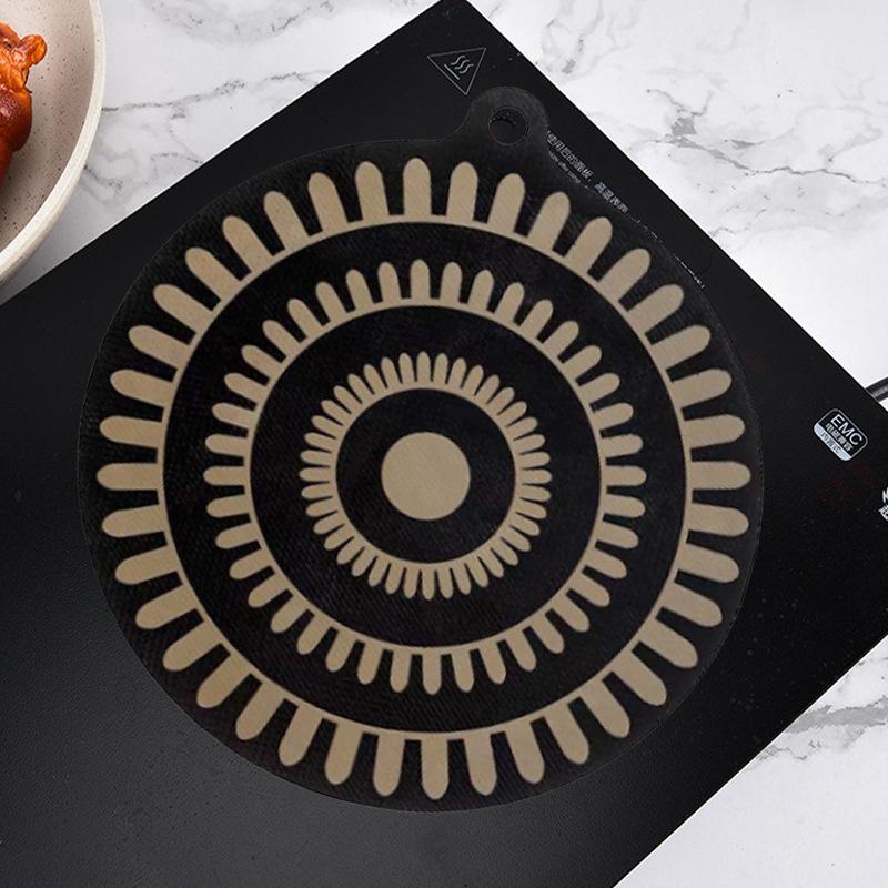 1 шт. коврик для индукционной варочной панели, термостойкие защитные коврики для варочной панели с меняющим цвет дизайном, толстые чехлы для варочной панели, силиконовые коврики для варочной панели