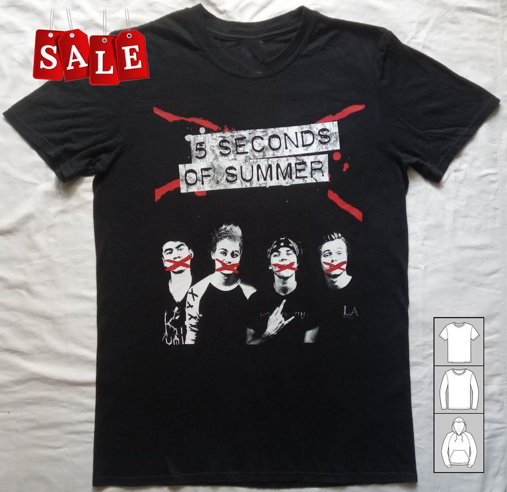 Новая футболка унисекс DO629 для фанатов One Direction 5 Seconds Of Summer S-5XL