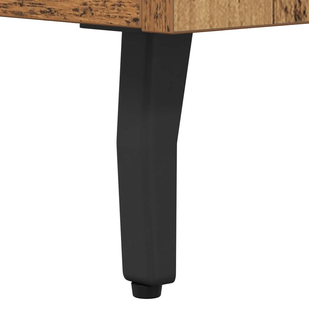 Reclaimed Wood Sideboard 69.5 x 34 x 90 cm Composite Wood and Iron
