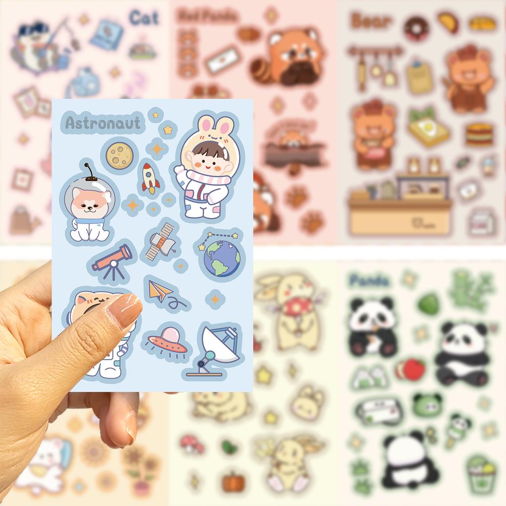 8 Милых и Забавных Наклеек Мечты Могут Быть Водонепроницаемыми Наклейками для Дневника, Наклейками для Ручного Учета, Наклейками для Карточек Gu, Декоративными Наклейками для DIY, Наклейками Ins