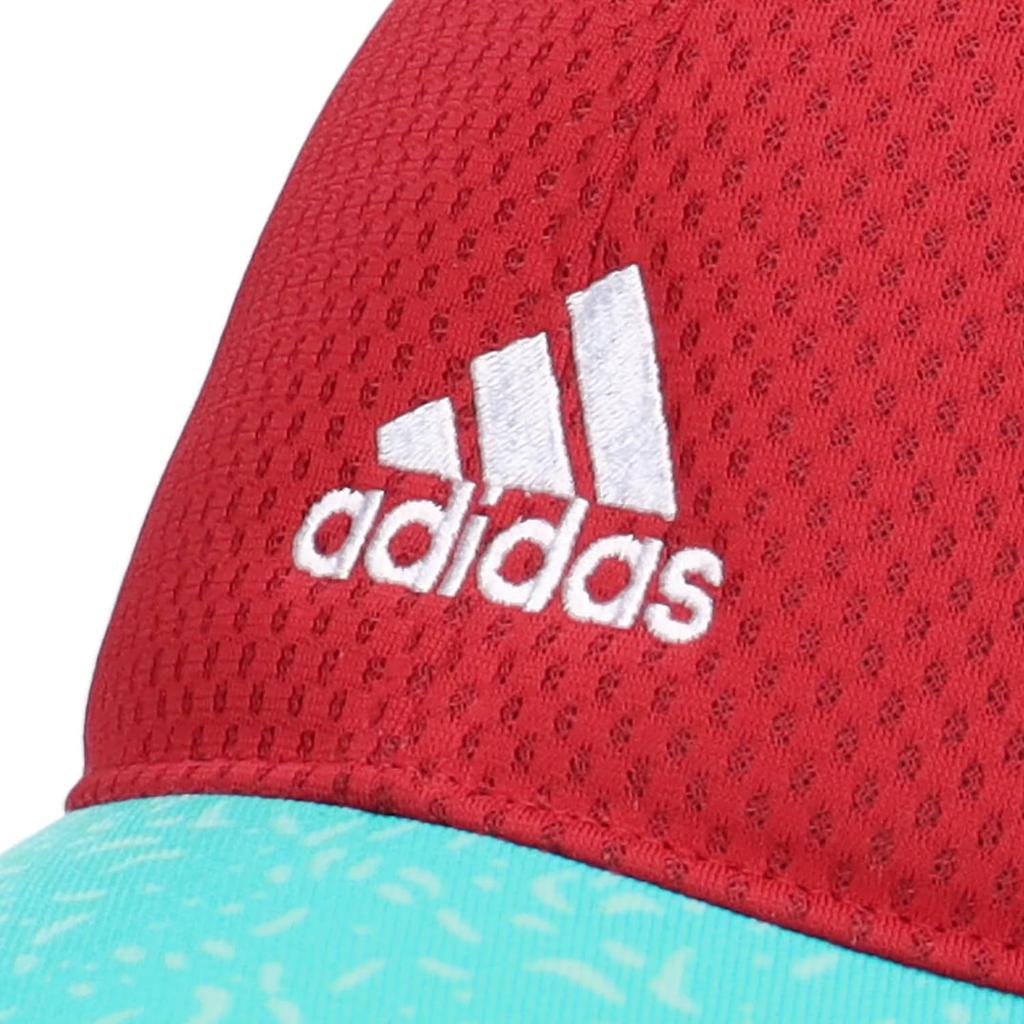 Adidas Легкая сетчатая кепка с изогнутым козырьком, размер 13, красная, детская