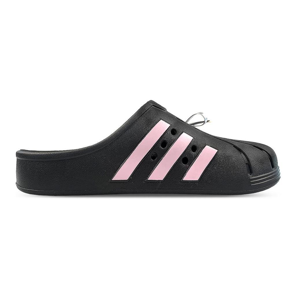 Adidas ADILETTE CLOGS Abrasion Resistant Closed Toe Slippers Unisex Black Pink GZ5886(Team1311-)