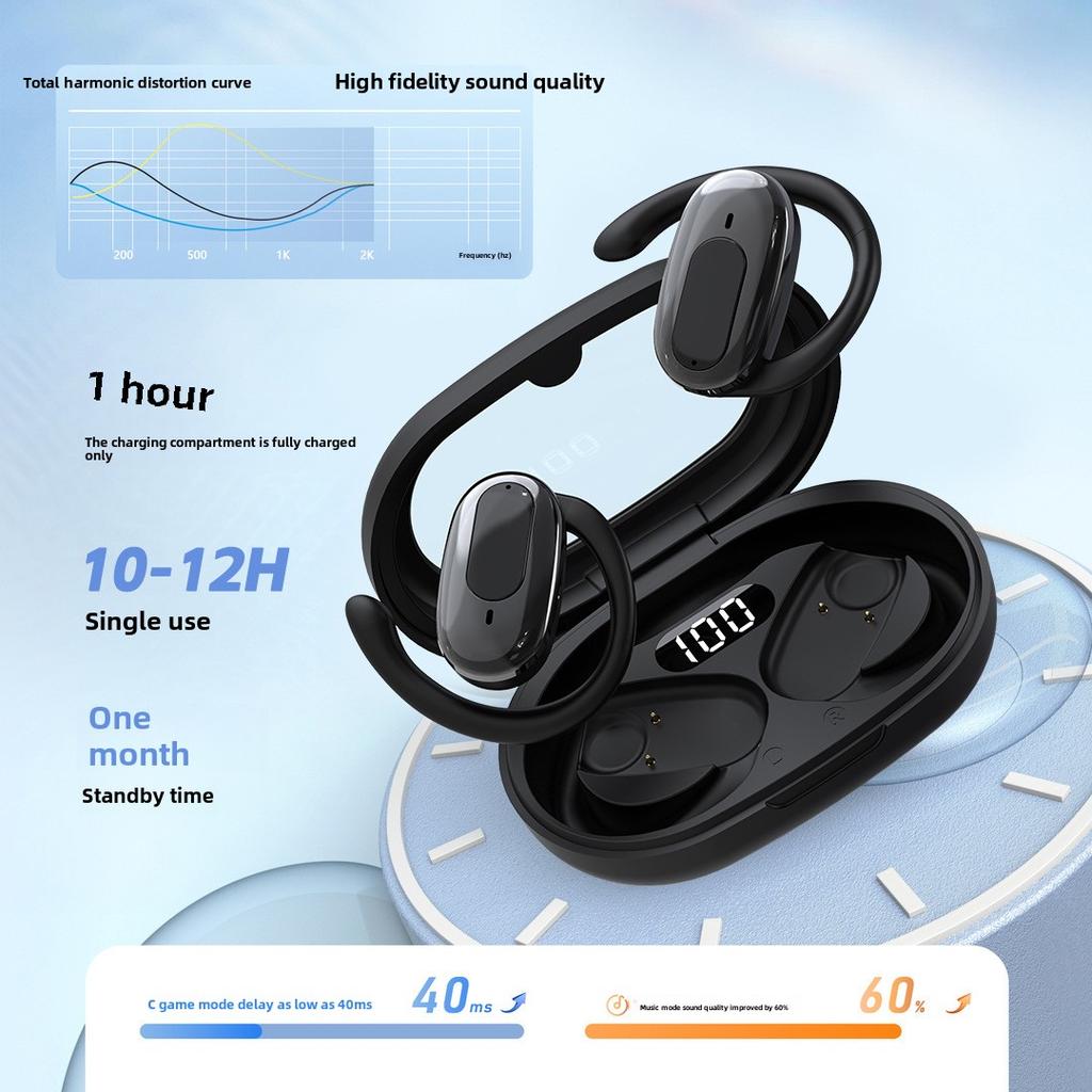 Earless OWS Bluetooth Earphones Sports Earphones with Long Endurance and Noise Reduction