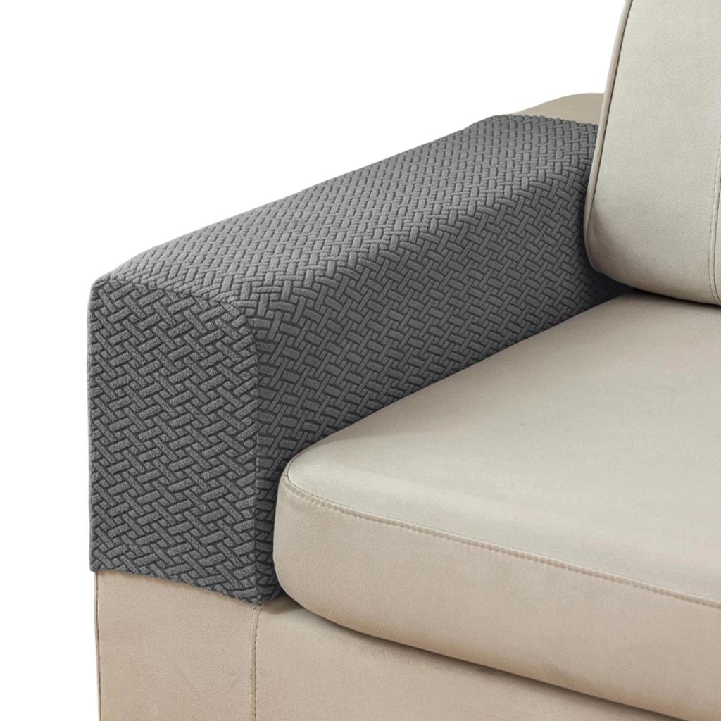 Новые чехлы на подлокотники дивана Простые эластичные чехлы на подлокотники дивана в клетку Противоскользящие Защита мебели от загрязнений Съемные чехлы для кресла