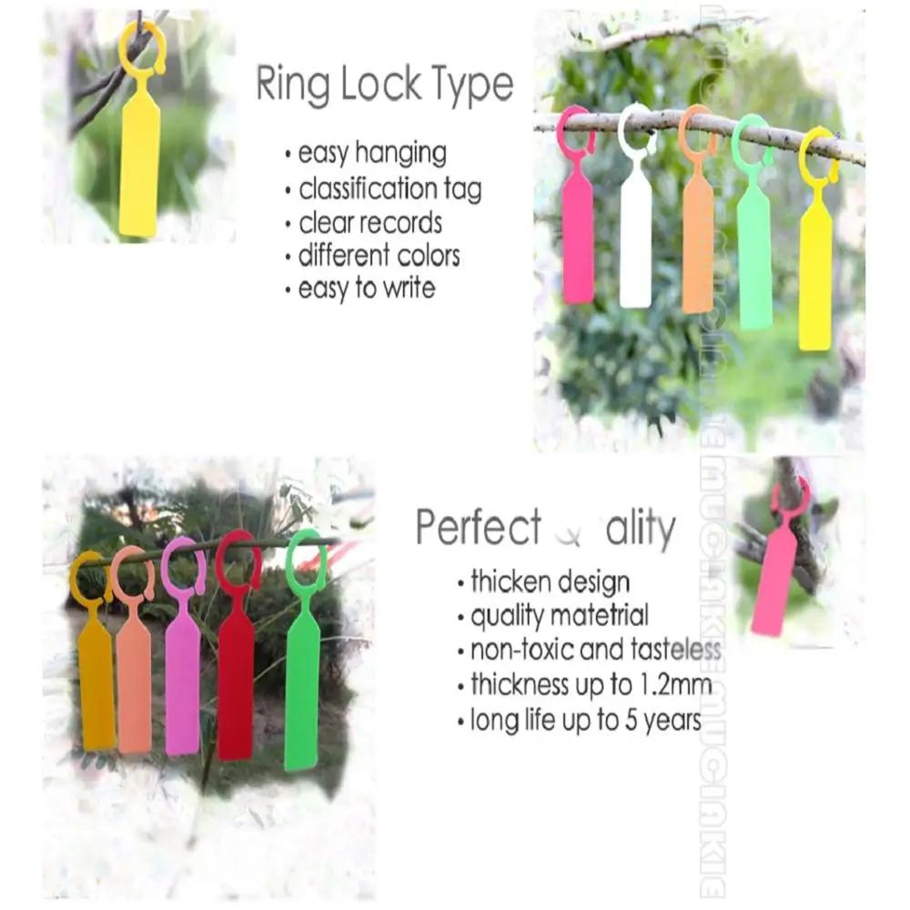 10 шт./набор Высококачественные пластиковые бирки для растений Маркер для горшка Подвесные бирки Теплица Бонсай Воротник Питомник Садовые этикетки