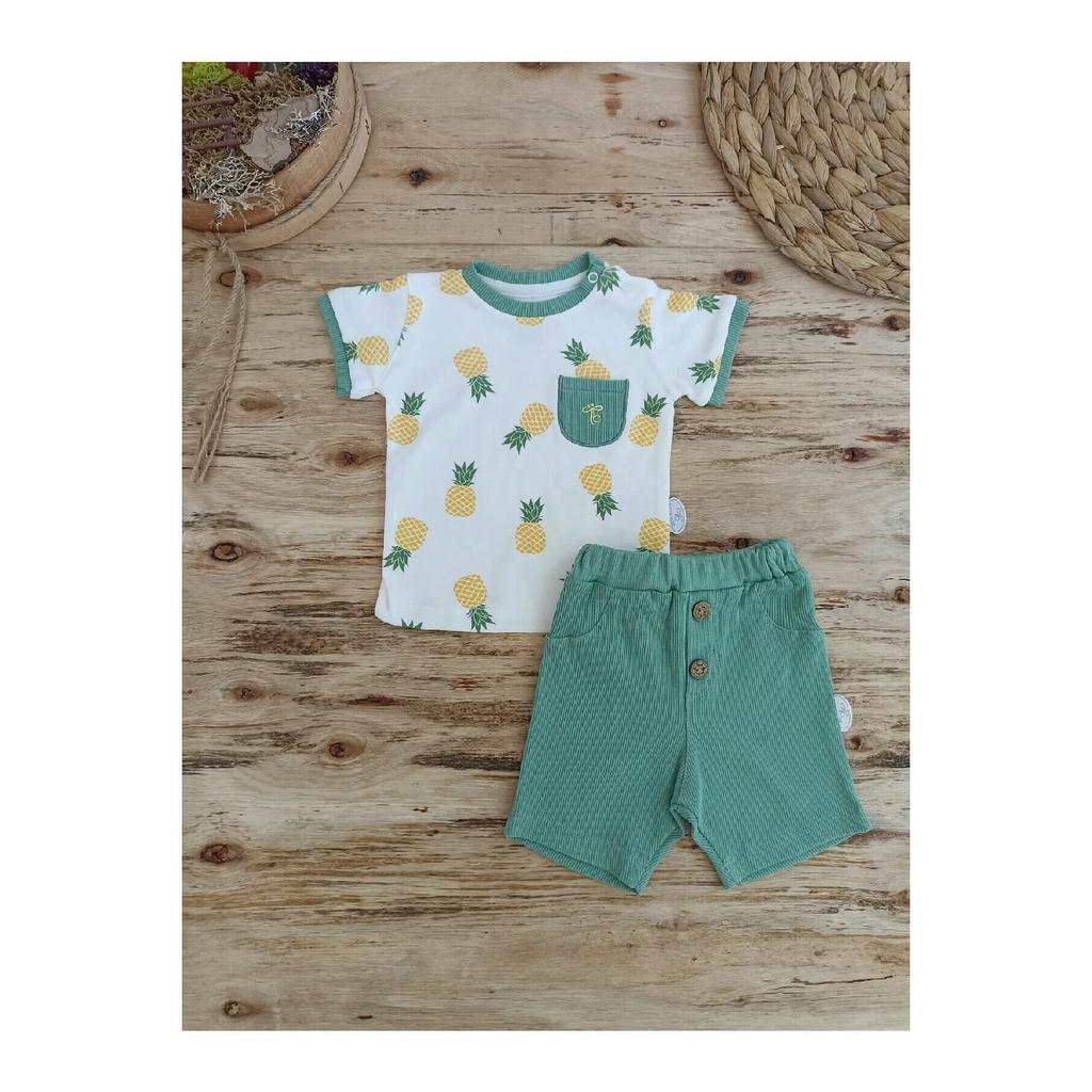 Летний комплект одежды для маленьких мальчиков, комплект из 2 подарочных нижних шорт для новорожденных, комплект одежды для малышей с короткими рукавами