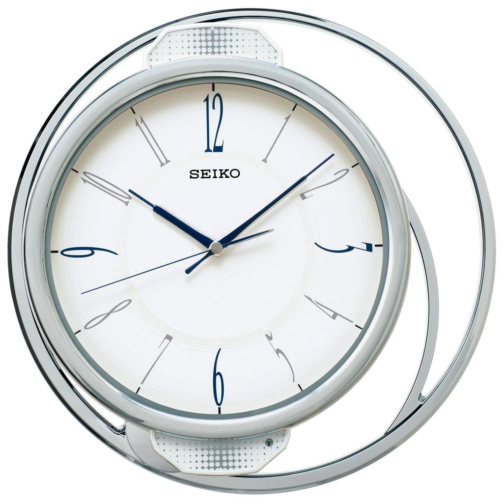 Seiko Часы настенные часы белые жемчужины диаметр 33 x радио аналоговый декоративный маятник PH207W 01 6.0 см