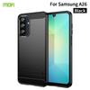 Для Samsung Galaxy A26 5G Задняя крышка MOFI Текстура матового углеволокна Мягкий ТПУ чехол