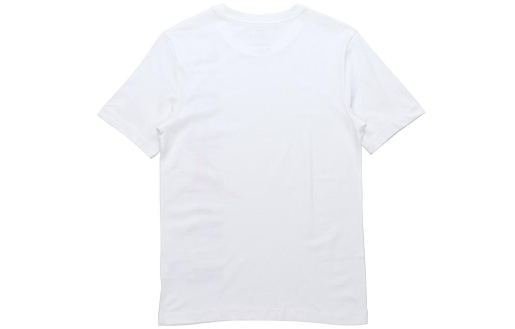 Jordan T Shirts Men's White Crew Neck Moderate Straight Fit CW0393-100