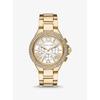 Крупные золотистые часы Camille Pavé MK6994