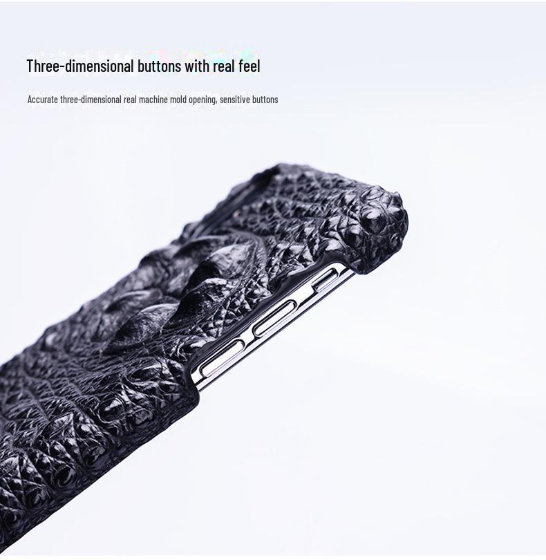 Чехол-получечник iQOO Z6 Premium из кожи крокодила с черепом