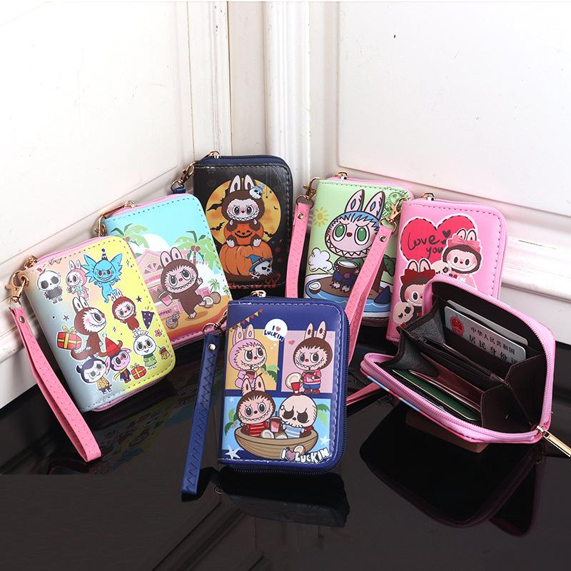 Cartoon Cute and Hot Labubu Male and Female Students Handheld Wallet CLE