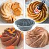 1 шт. Силиконовая форма для кекса Bundt, пищевая антипригарная форма для торта, форма для торта Cyclone, силиконовая шифоновая форма для выпечки, принадлежности для выпечки, кухонные принадлежности