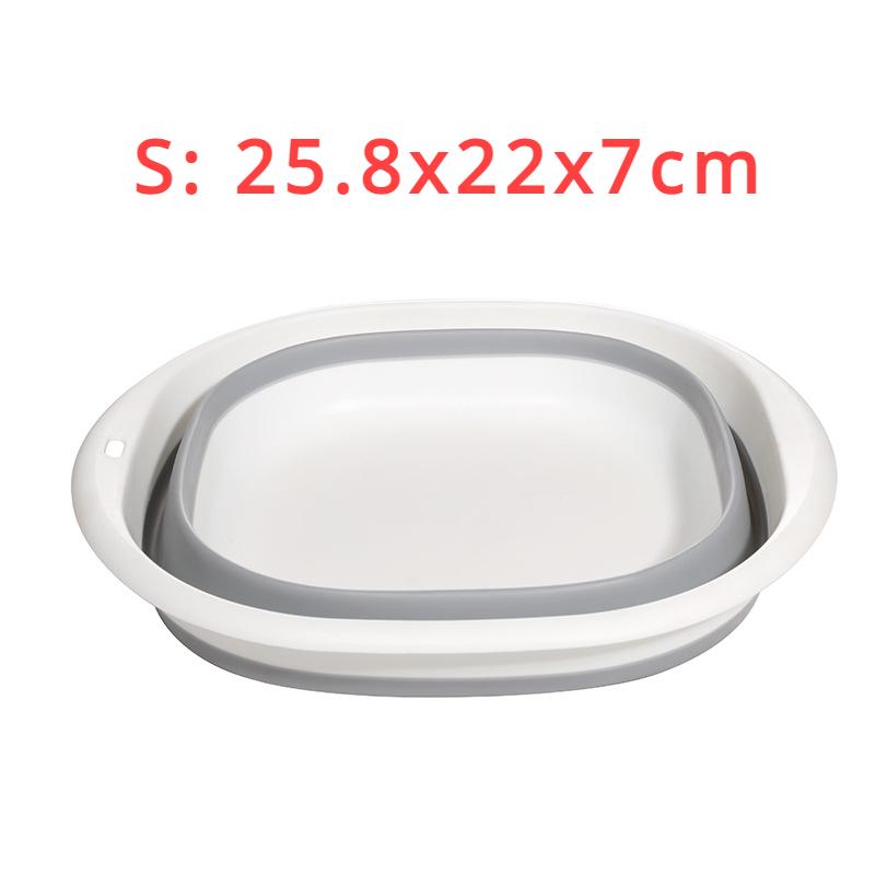 Plastic Travel Folding Wash Basin Portable Foldable Laundry Basin Safe Durable Foldable Wash Basin Bathroom Household Supplies