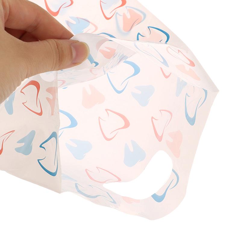 30/50 шт. Стоматологические пакеты для стоматологических пациентов, оптовые пластиковые подарочные пакеты для стоматологических товаров для гигиенистов, стоматологов, клиник по уходу за пациентами,