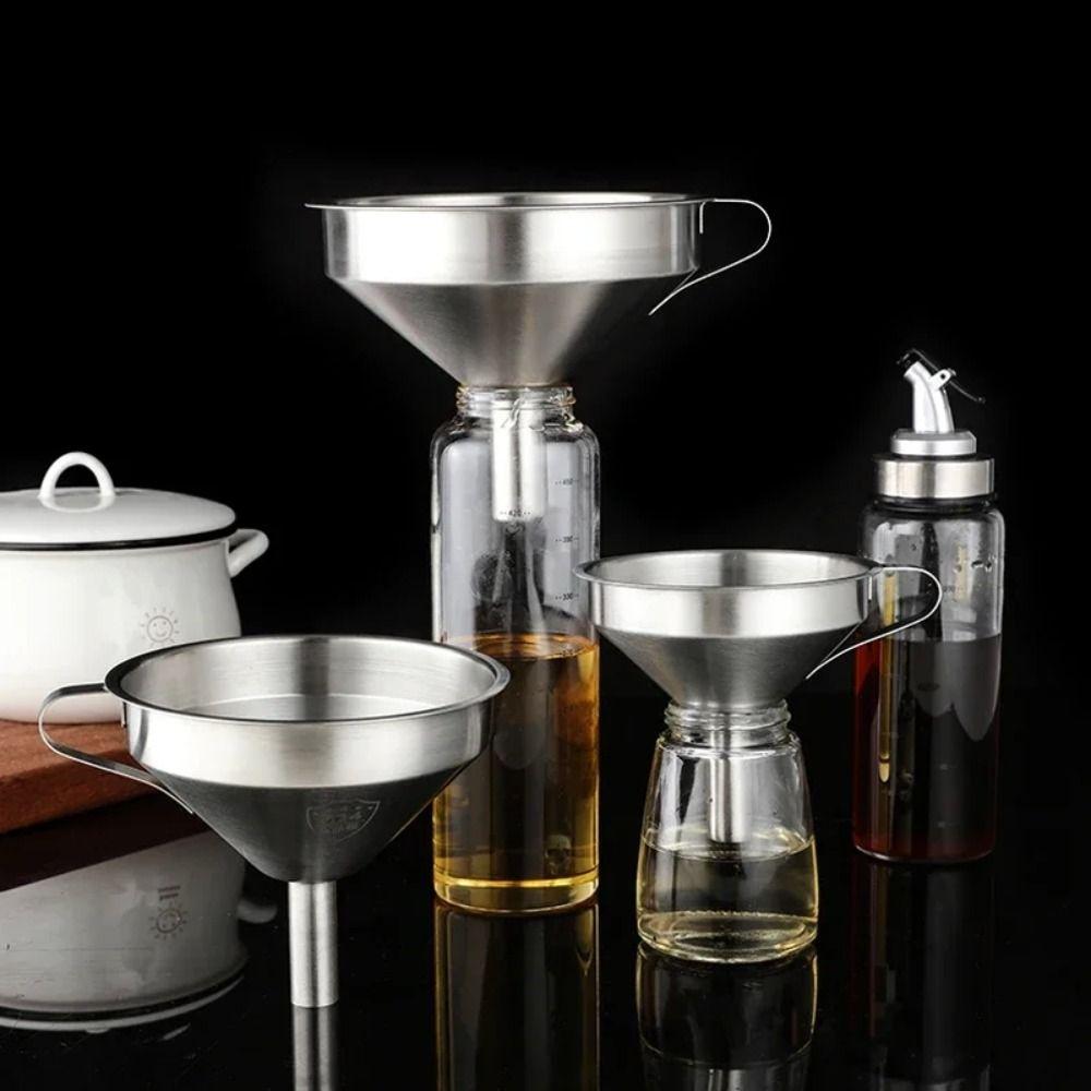Spice Cooking Oil Filter Filter Funnel Wide Mouth Strainer For Filling Bottles Jars