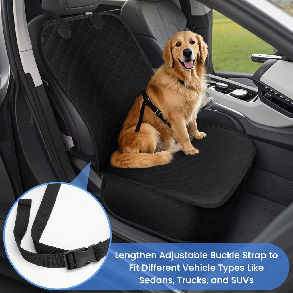 Dog Car Seat Cover Waterproof Front Seat Protector Scratch Proof Nonslip Pet Passenger Seat Cover For Cars Suv Trucks Universal Fit