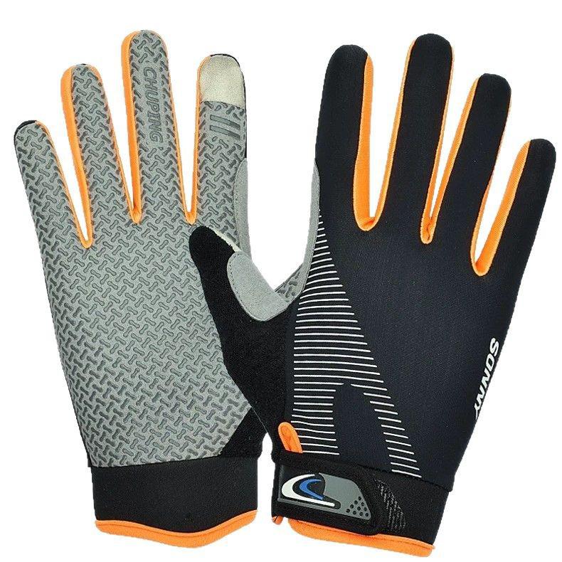 Унисекс Велосипедные и Рыболовные Силиконовые Перчатки без Пальцев – Нескользящие, Совместимые с Сенсорным Экраном, Защита от Солнца