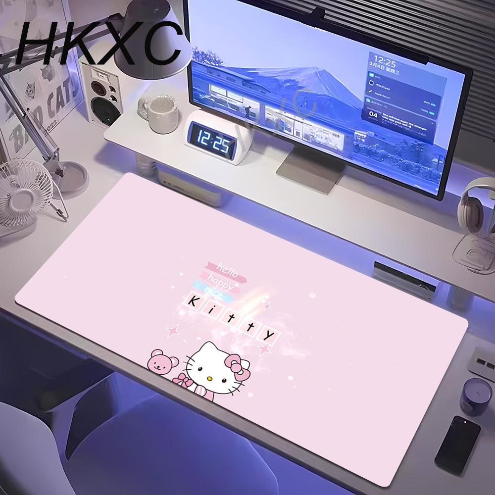 Office Creative Kawaii Hello Kitty Printed Mouse Pad Girls Extra Large Non-Slip Pads Computer Key Mat Cartoon Desk Writing Mats