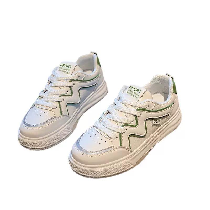 Little White Shoes Women's Spring Thick Baseplate Shoes Versatile Casual Shoes Flat Bottom Versatile Student Shoes