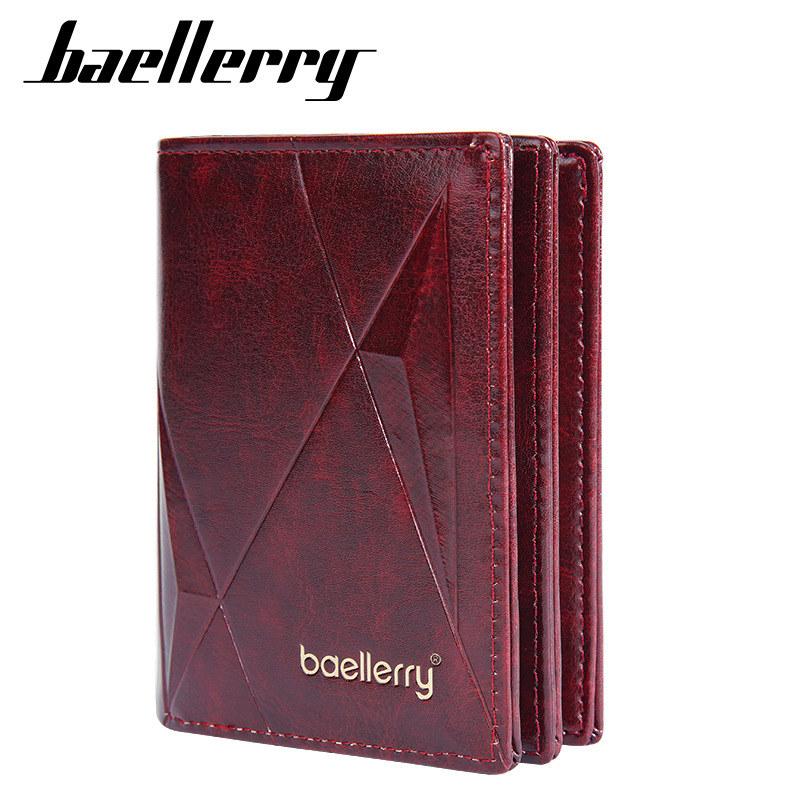 Baellerry Мужские и женские короткие кошельки, винтажный дизайн, визитница на молнии, модный кошелек, кошелек