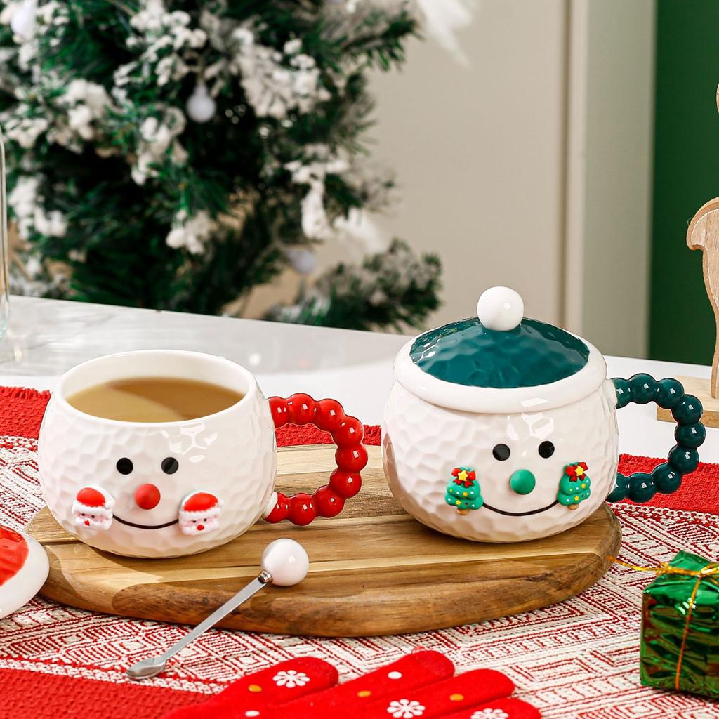 Творческая рождественская керамическая кружка в виде снеговика, рождественская кружка для питья, кофейная кружка, индивидуальность