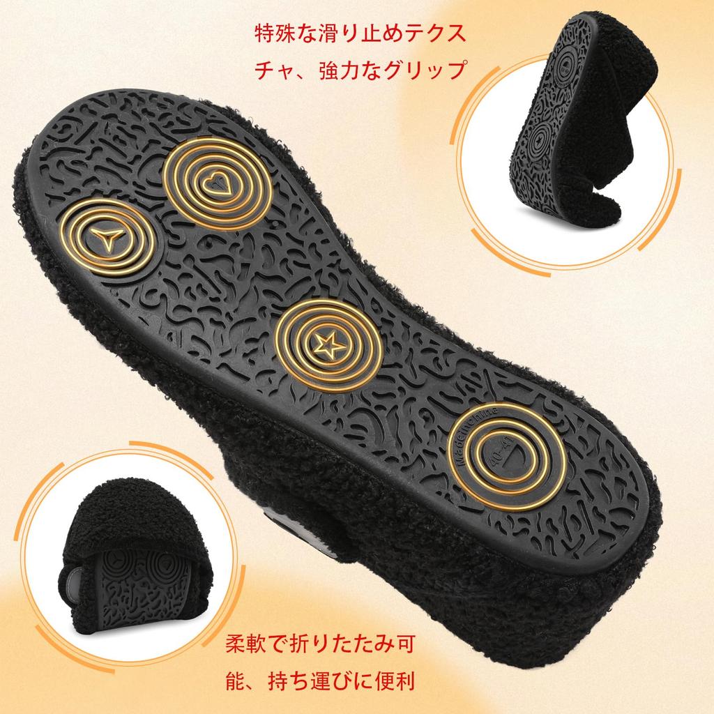 Scurtain Милые Домашние Взрослые Домашние Больничные Уход за Пожилыми Размер 27см Женские Тапочки, Нескользящая Обувь, Обувь, Обувь, Обувь, Портативные, Широкие,