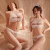 Sex Underwear Passion Pure Desire Seduction Pajamas Sexy Hollow Mesh Transparent Uniform Lace Bed Set