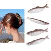 Соленая рыба заколки для волос зажим для волос сушеная рыба смешные морепродукты плоский зажим заколка для волос морепродукты розыгрыш заколка для волос для пучков