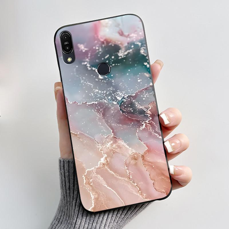 Чехол для Asus Zenfone Max Pro M1 ZB602KL ZB601KL X00TD / Max M1 ZB555KL X00PD, Чехол-Кролик Мультяшные Животные, Черный Мягкий Силиконовый Чехол