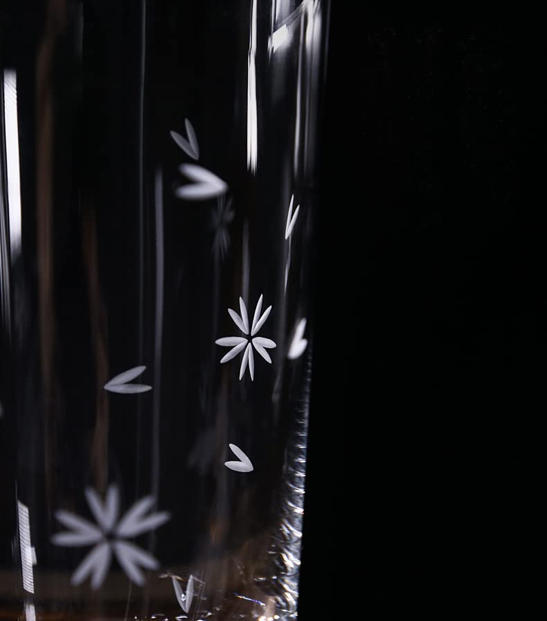 Fuji Glass Sakura Kiriko Tumbler Pair Set 240cc Easy To Hold Luxury Craftsman Handmade Paulownia Box Rocks Glass Beer Highball Glass Stylish
