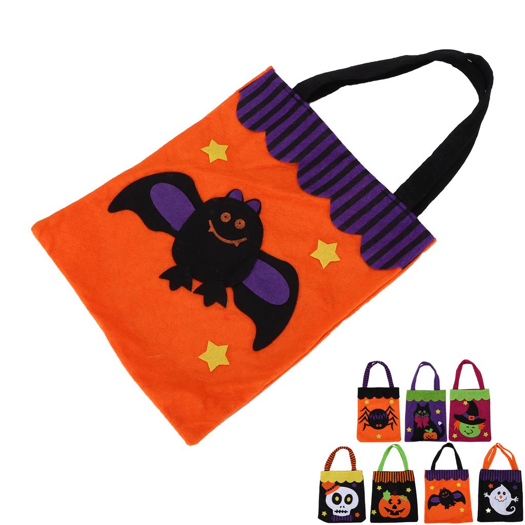 Halloween Tote Bag Reusable Handbag with Handles for Thanksgiving Party Daily Supplies